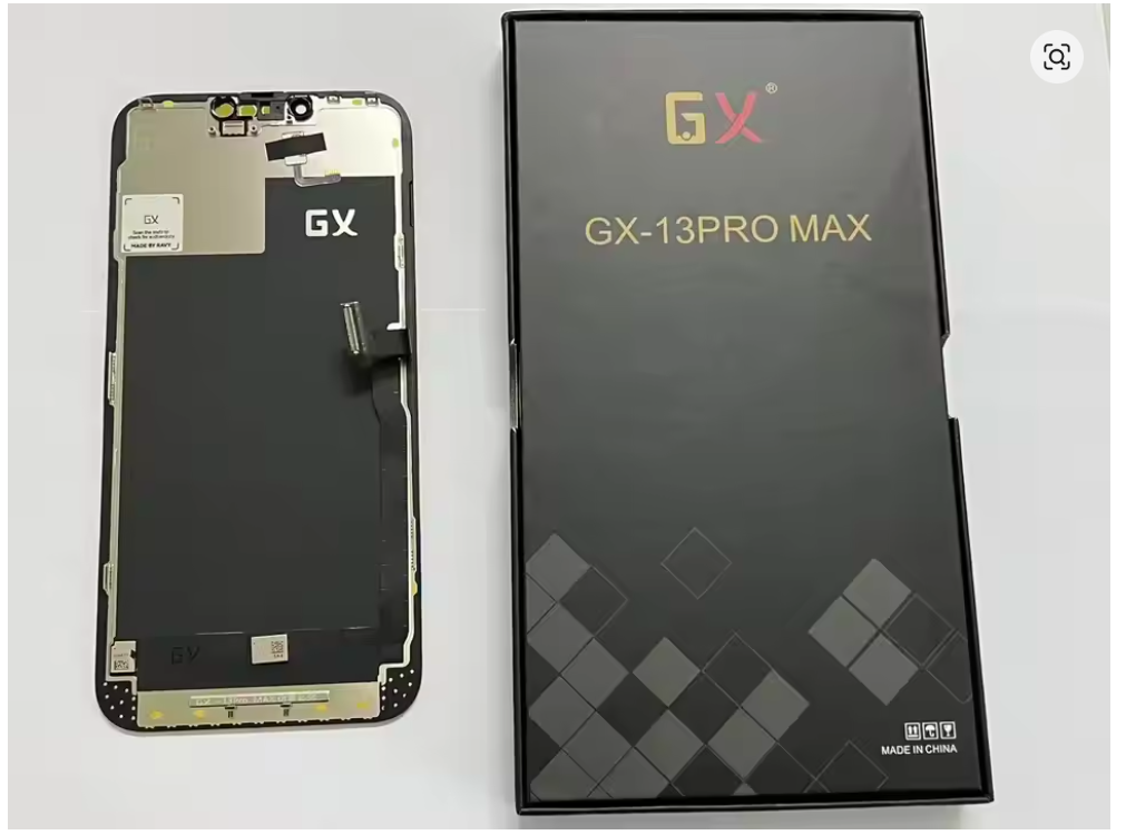 Hard OLED screen for iPhone 13 Pro Max, with its labelled box