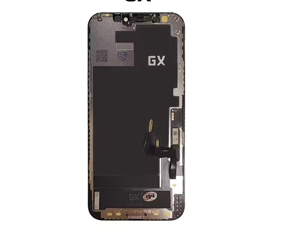 Hard OLED screen for iPhone 12 and 12 Pro, with its labelled box