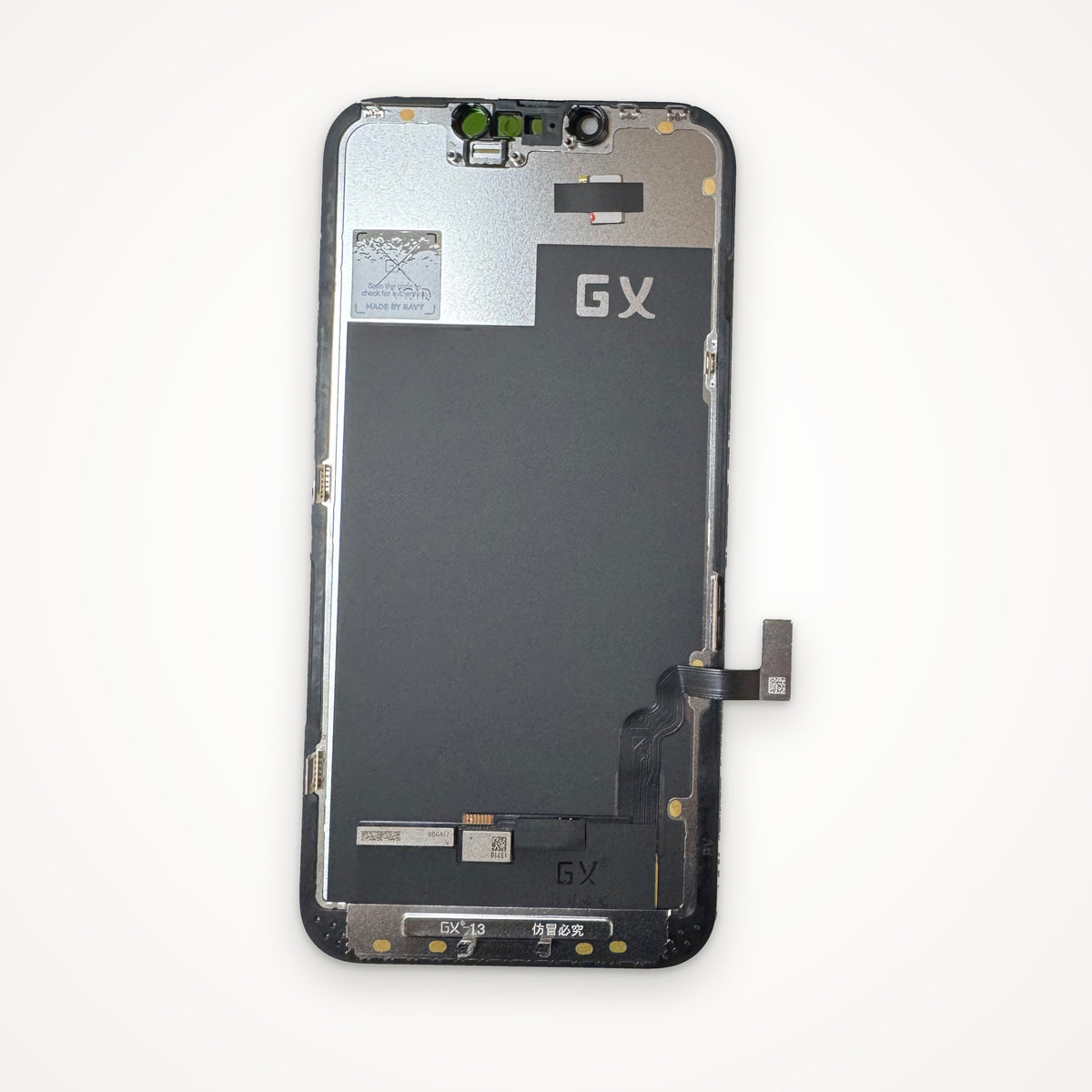 Hard OLED screen for iPhone 13, from the back