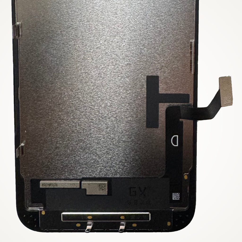 Hard OLED screen for iPhone 14, the lower back up close