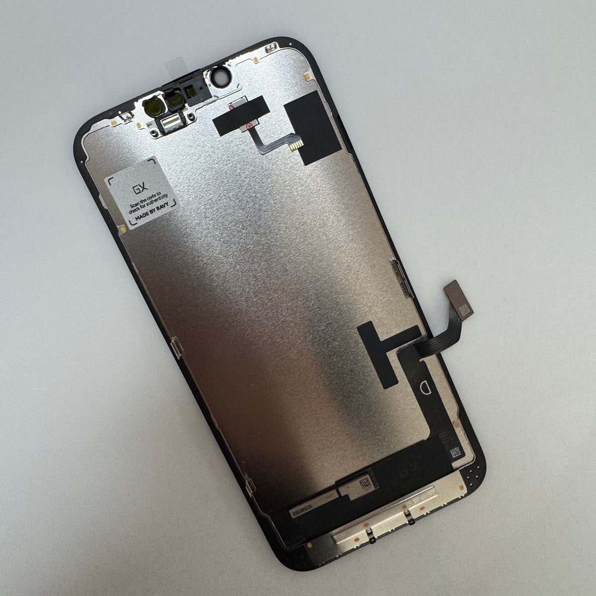 Hard OLED screen for iPhone 14, the back at an angle