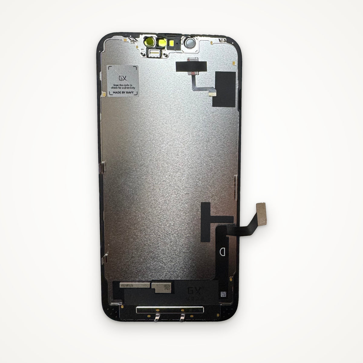 Hard OLED screen for iPhone 14, from the back