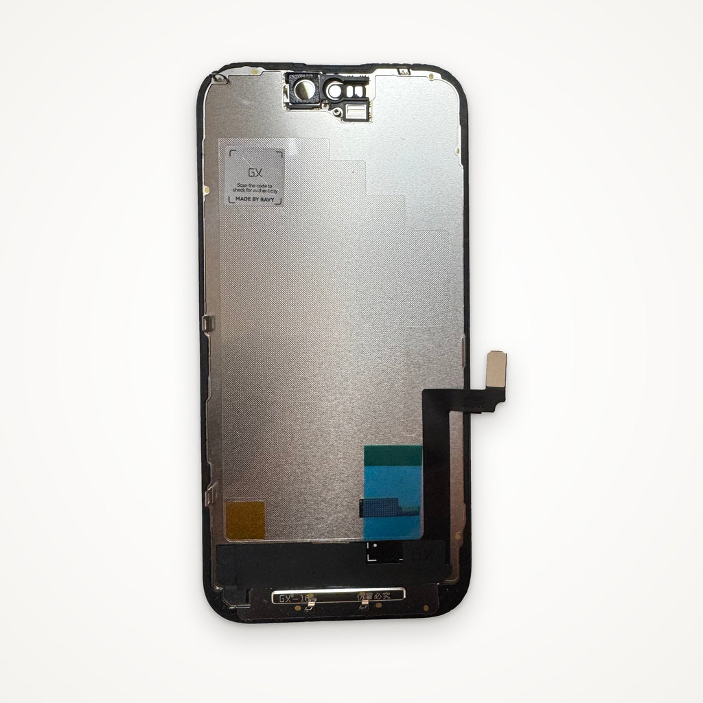 Hard OLED screen for iPhone 16, from the back