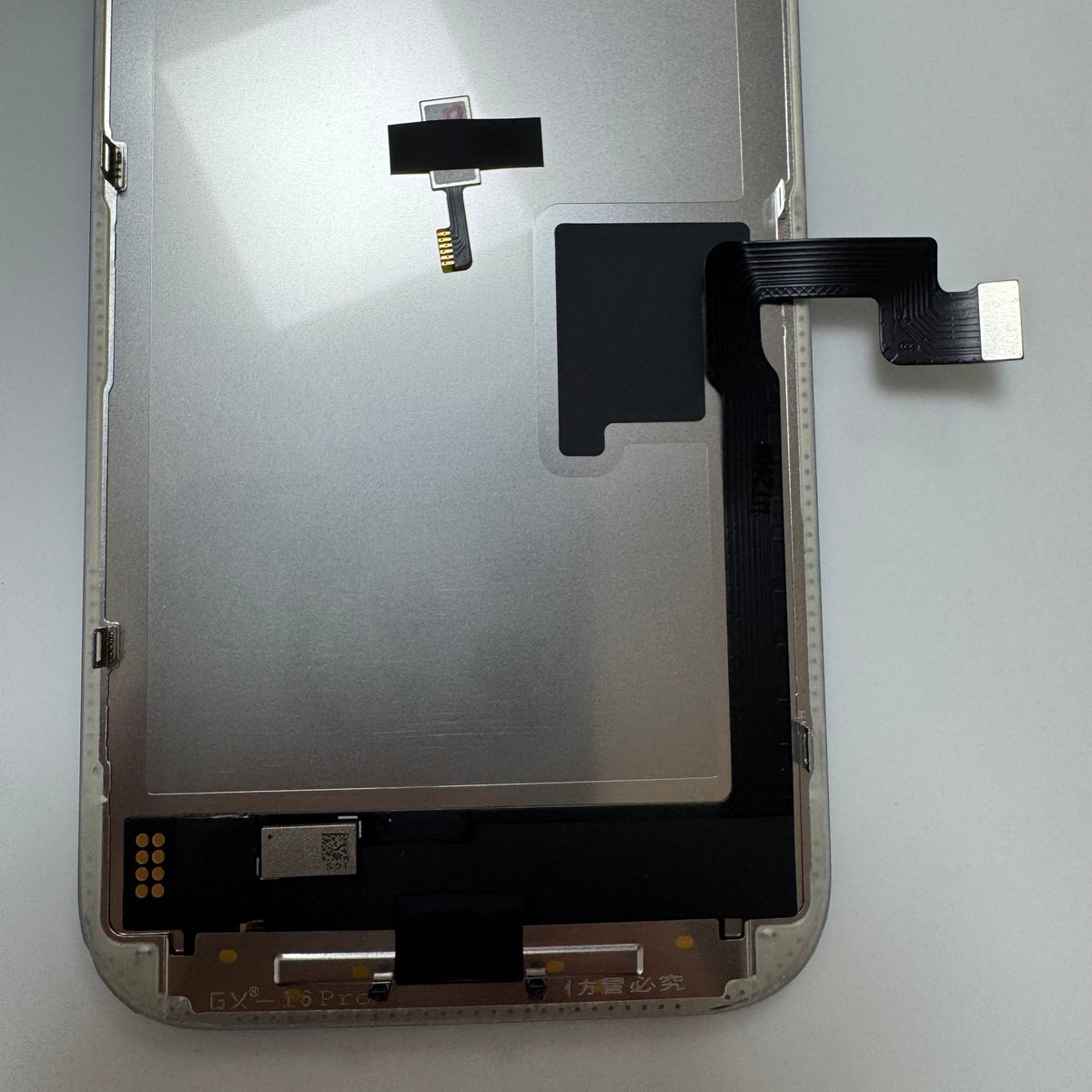 Hard OLED screen for iPhone 16 Pro, a close view of the back