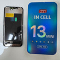 FHD incell LCD screen for iPhone 13 mini beside its box