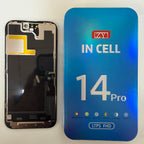 FHD incell LCD screen for iPhone 14 Pro beside its box