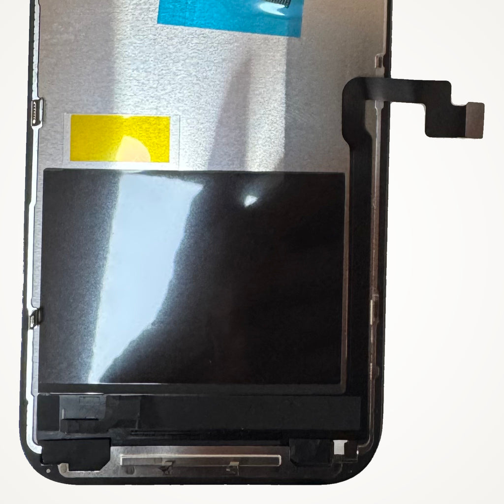 FHD incell LCD screen for iPhone 16 Pro Max, the lower back up close