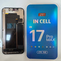 FHD incell LCD screen for iPhone 17 Pro Max beside its box
