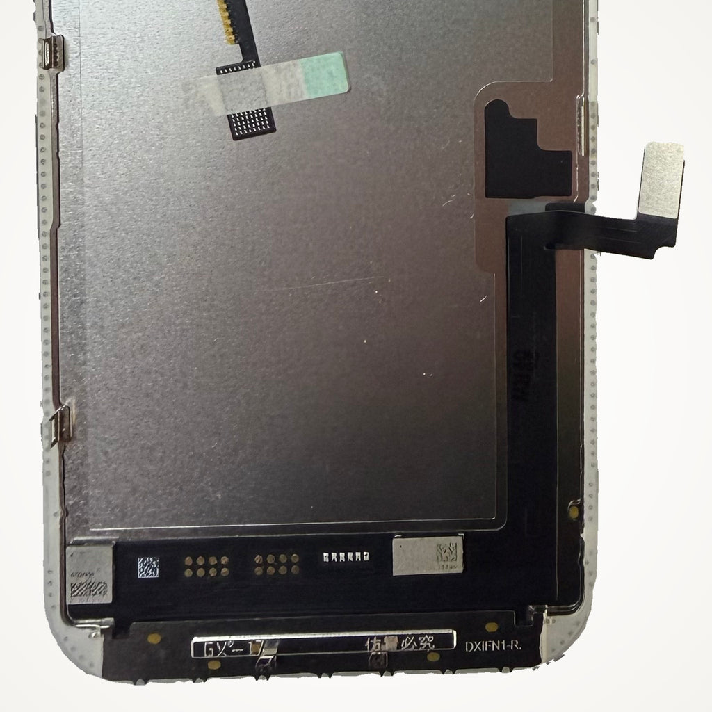 Soft OLED screen for iPhone 17, the lower back up close